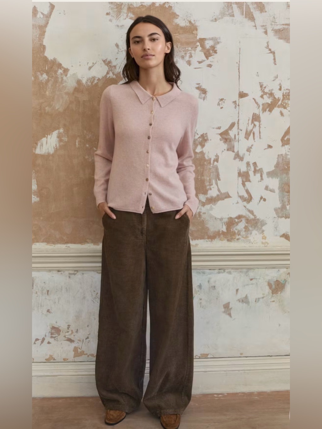 Poetry Cotton Cord Wide Leg Trousers Style Ug24 Size Us 12 Boho Eco Friendly